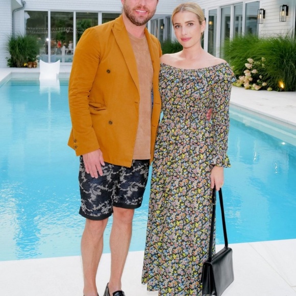 NWT Doen Rosenda Cotton Ruffle Smocked Long Sleeve Maxi Dress Blossom Breeze - Picture 3 of 16